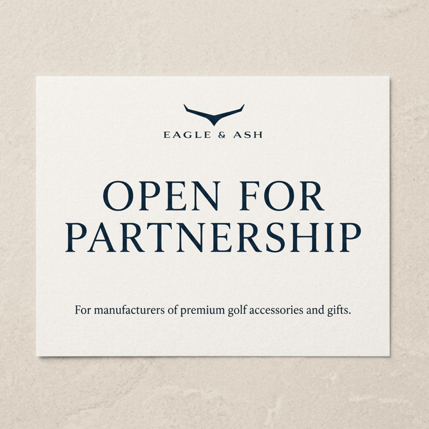 Open for Partnership